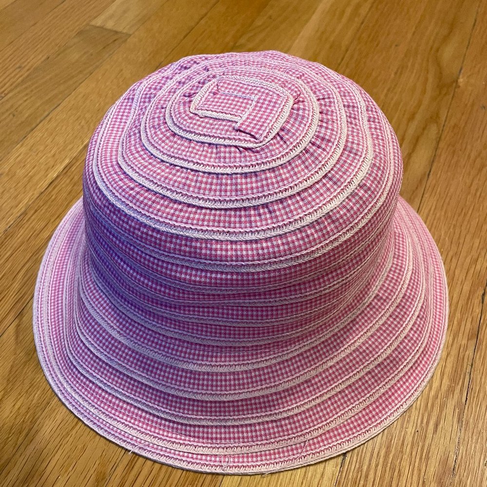 NWOT Boutique (don't know name) Women's Pink and White Summer Hat